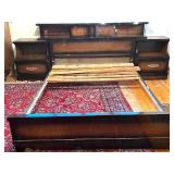 Bedroom Suite: Lowboy Dresser with Mirror, Tallboy Dresser, Bed Frame, 2 Nightstands Bedroom Suite: Lowboy Dresser with Mirror, Tallboy Dresser, Bed Frame, 2 Nightstands