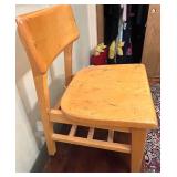 Vintage Childs Wooden Side Chair with wear Vintage Childs Wooden Side Chair with wear
