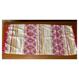 Lot of 2 Vintage Handcrafted Bedspreads and Table Runner Lot of 2 Vintage Handcrafted Bedspreads and Table Runner