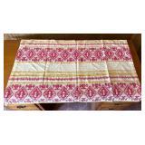 Lot of 2 Vintage Handcrafted Bedspreads and Table Runner Lot of 2 Vintage Handcrafted Bedspreads and Table Runner