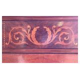 Vintage Tall Wooden Chest of Drawers with Inlay Detail Vintage Tall Wooden Chest of Drawers with Inlay Detail