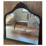 Vintage Wood Side Chair and Ornate Wall Mirror. SEE ALL PHOTOS Vintage Wood Side Chair and Ornate Wall Mirror. SEE ALL PHOTOS