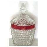 Ruby Red & Clear Glassware Lot - Lenox, Vintage Bowls, Plates, Pitcher Ruby Red & Clear Glassware Lot - Lenox, Vintage Bowls, Plates, Pitcher
