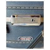 Vintage American Tourister Tri-Taper Blue Round Hat Box Luggage Vintage American Tourister Tri-Taper Blue Round Hat Box Luggage