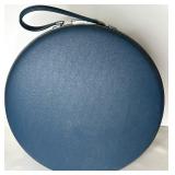 Vintage American Tourister Tri-Taper Blue Round Hat Box Luggage Vintage American Tourister Tri-Taper Blue Round Hat Box Luggage