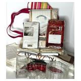Lunt Sterling Silver Spoon with Glass and Linen Assortment Lunt Sterling Silver Spoon with Glass and Linen Assortment
