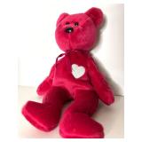 Valentine Collectibles Lot - TY Beanie Baby Valentina, Wedgwood Crystal Heart, Brush Valentine Collectibles Lot - TY Beanie Baby Valentina, Wedgwood Crystal Heart, Brush