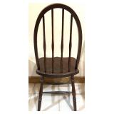 Pair of Windsor Style Wooden Arm and Side Chairs Pair of Windsor Style Wooden Arm and Side Chairs