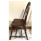 Pair of Windsor Style Wooden Arm and Side Chairs Pair of Windsor Style Wooden Arm and Side Chairs