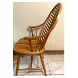 Pair of Windsor Style Wooden Arm and Side Chairs Pair of Windsor Style Wooden Arm and Side Chairs