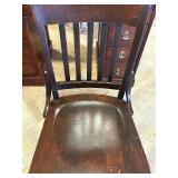 Wood Office Desk and Two Matching Chairs Wood Office Desk and Two Matching Chairs