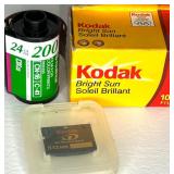 Vintage Camera & Lens Lot: Canon, FujiFilm FinePix S5100, Kodak, Pentax K1000, Asahi 135mm Vintage Camera & Lens Lot: Canon, FujiFilm FinePix S5100, Kodak, Pentax K1000, Asahi 135mm