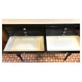 Vintage Dental Cabinet with 14 Metal Drawers and Glass Pulls Vintage Dental Cabinet with 14 Metal Drawers and Glass Pulls