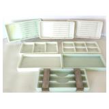 Vintage Milk Glass Dental Trays Assortment Vintage Milk Glass Dental Trays Assortment