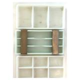 Vintage Milk Glass Dental Trays Assortment Vintage Milk Glass Dental Trays Assortment