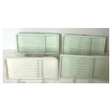 Assorted Vintage Milk Glass Dental Trays Assorted Vintage Milk Glass Dental Trays