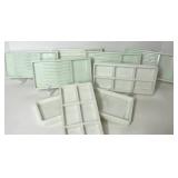 Assorted Milk Glass Dental Trays Assorted Milk Glass Dental Trays