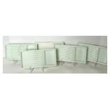 Assorted Milk Glass Dental Trays Assorted Milk Glass Dental Trays