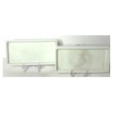 Assorted Milk Glass Dental Trays Assorted Milk Glass Dental Trays