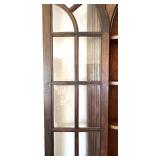 Beautiful Antique Wooden Corner Cabinet with Glass Doors Beautiful Antique Wooden Corner Cabinet with Glass Doors