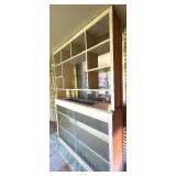 Tall Wall Unit with Display Cabinet and Shelving Tall Wall Unit with Display Cabinet and Shelving