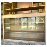 Tall Wall Unit with Display Cabinet and Shelving Tall Wall Unit with Display Cabinet and Shelving