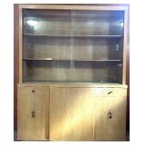 Wooden China Cabinet with Glass Doors and Storage Wooden China Cabinet with Glass Doors and Storage