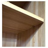 Tall Wood Veneer Bookcase with Cabinet Base Tall Wood Veneer Bookcase with Cabinet Base