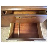 Mid-Century Modern Walnut Credenza with Drawers and Cabinet Mid-Century Modern Walnut Credenza with Drawers and Cabinet