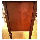 Antique Vanity Desk with Carved Details and Inlay Antique Vanity Desk with Carved Details and Inlay