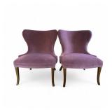 Pair of Matching Upholstered Side Chairs with Nailhead Trim Pair of Matching Upholstered Side Chairs with Nailhead Trim