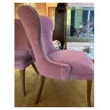 Pair of Matching Upholstered Side Chairs with Nailhead Trim Pair of Matching Upholstered Side Chairs with Nailhead Trim