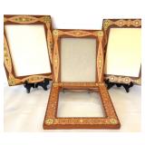 Artisan Mosaic Wood Picture Frames - Set of 3 Artisan Mosaic Wood Picture Frames - Set of 3