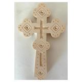 Set of Carved Wooden Crosses, 5.25 Inch Height Set of Carved Wooden Crosses, 5.25 Inch Height