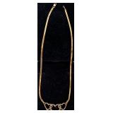 Family Love Heart Necklace, 18kt Gold Over Sterling Family Love Heart Necklace, 18kt Gold Over Sterling
