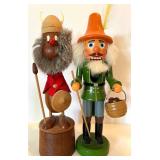 Vintage Wooden Viking Music Box and Nutcracker Figurine Vintage Wooden Viking Music Box and Nutcracker Figurine