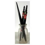 Eclectic Collectibles Lot: Vintage Bobblehead, Fortune Cookie, Decor Pens, Mini Candles Eclectic Collectibles Lot: Vintage Bobblehead, Fortune Cookie, Decor Pens, Mini Candles
