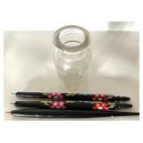 Eclectic Collectibles Lot: Vintage Bobblehead, Fortune Cookie, Decor Pens, Mini Candles Eclectic Collectibles Lot: Vintage Bobblehead, Fortune Cookie, Decor Pens, Mini Candles