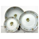 Floral Inspirations Fine China Dinnerware Set - Abundance Pattern, Japan Floral Inspirations Fine China Dinnerware Set - Abundance Pattern, Japan