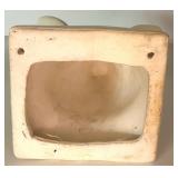 Pair of White Ceramic Pig Head Wall Mounts Pair of White Ceramic Pig Head Wall Mounts