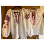 Ukrainian Embroidered Blouse and Folk Costume Accessories Set Ukrainian Embroidered Blouse and Folk Costume Accessories Set
