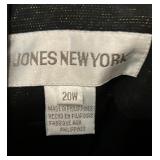 Jones New York 20W Top and Onyx Nite by Wendye Chaitin Pants Set, Navy Ralph Lauren Blazer, Plus Size Jones New York 20W Top and Onyx Nite by Wendye Chaitin Pants Set, Navy Ralph Lauren Blazer, Plus Size