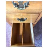 Wood Office Desk with 8 Drawers and Brass Handles Wood Office Desk with 8 Drawers and Brass Handles