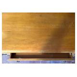 Wood Office Desk with 8 Drawers and Brass Handles Wood Office Desk with 8 Drawers and Brass Handles