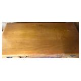 Wood Office Desk with 8 Drawers and Brass Handles Wood Office Desk with 8 Drawers and Brass Handles