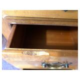 Wood Office Desk with 8 Drawers and Brass Handles Wood Office Desk with 8 Drawers and Brass Handles