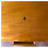 Wood Office Desk with 8 Drawers and Brass Handles Wood Office Desk with 8 Drawers and Brass Handles