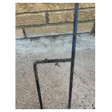 Outdoor Decor Lot with Doormat, Flag Stand, Planter, and Garden Spinner Outdoor Decor Lot with Doormat, Flag Stand, Planter, and Garden Spinner