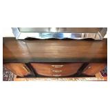 Bedroom Suite: Lowboy Dresser with Mirror, Tallboy Dresser, Bed Frame, 2 Nightstands Bedroom Suite: Lowboy Dresser with Mirror, Tallboy Dresser, Bed Frame, 2 Nightstands