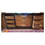 Bedroom Suite: Lowboy Dresser with Mirror, Tallboy Dresser, Bed Frame, 2 Nightstands Bedroom Suite: Lowboy Dresser with Mirror, Tallboy Dresser, Bed Frame, 2 Nightstands